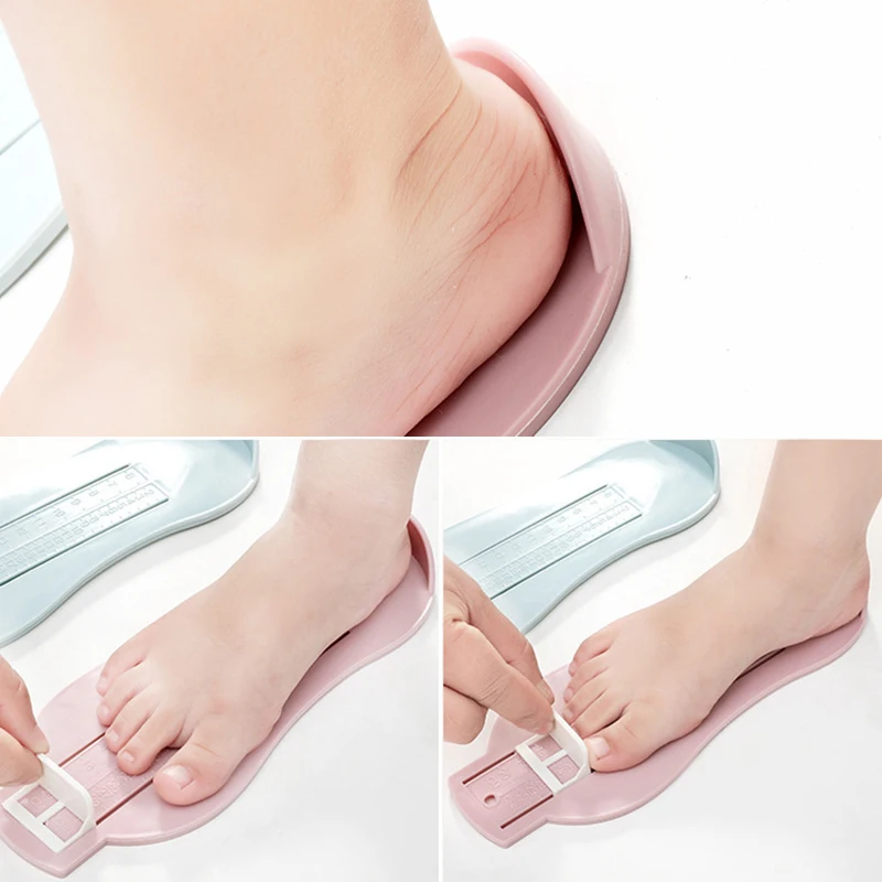 

1Pc 3 Colors Baby Foot Ruler Kids Foot Length Measuring Child Shoes Calculator For Kids Baby Shoes Fittings Gauge