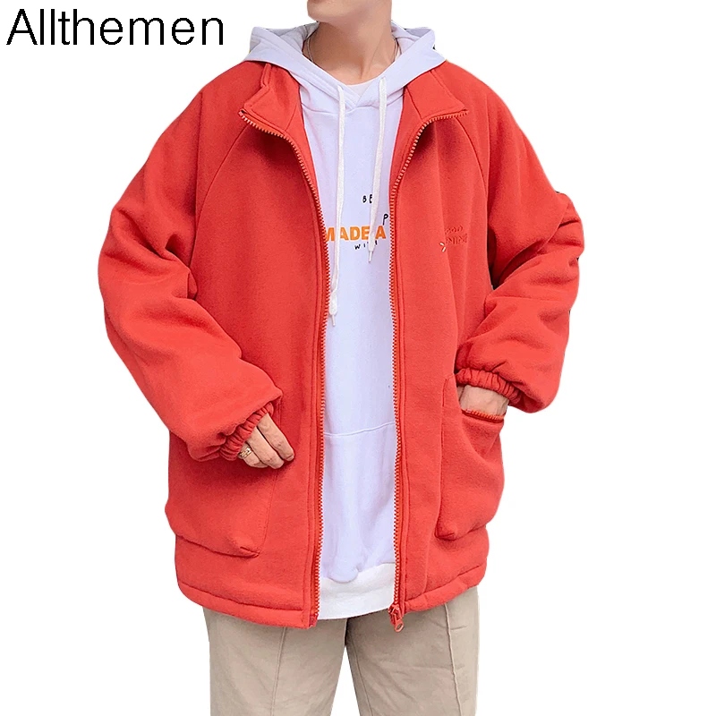 Толстовка Allthemen мужская с молнией хлопок повседневная кофта принтом свитшот
