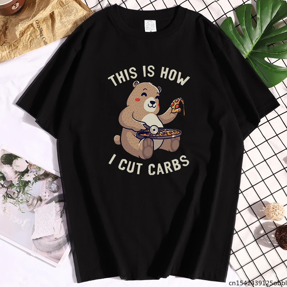 

This Is How I Cut Carbs T Shirt Womens Summer Soft Clothes Plus Size Clothes