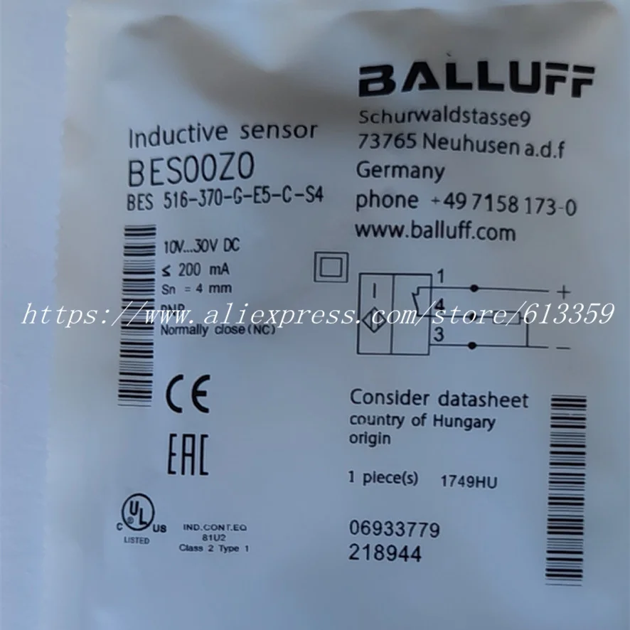 Новый высококачественный датчик приближения BES 516-325-G-E5-C-S49 516-370-G-E5-C-S4 Balluff |