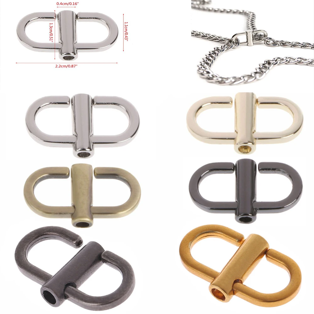 Металлическая пряжка зажим ремешок регулировка яркости длины цепочки для сумок