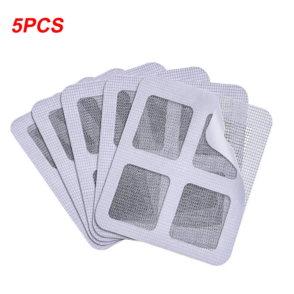 

3/5/10pc Window And Door Screen Repair Patch Self-Adhesive Screen Repair Stickers For Tears Rips And Holes Practical Screen