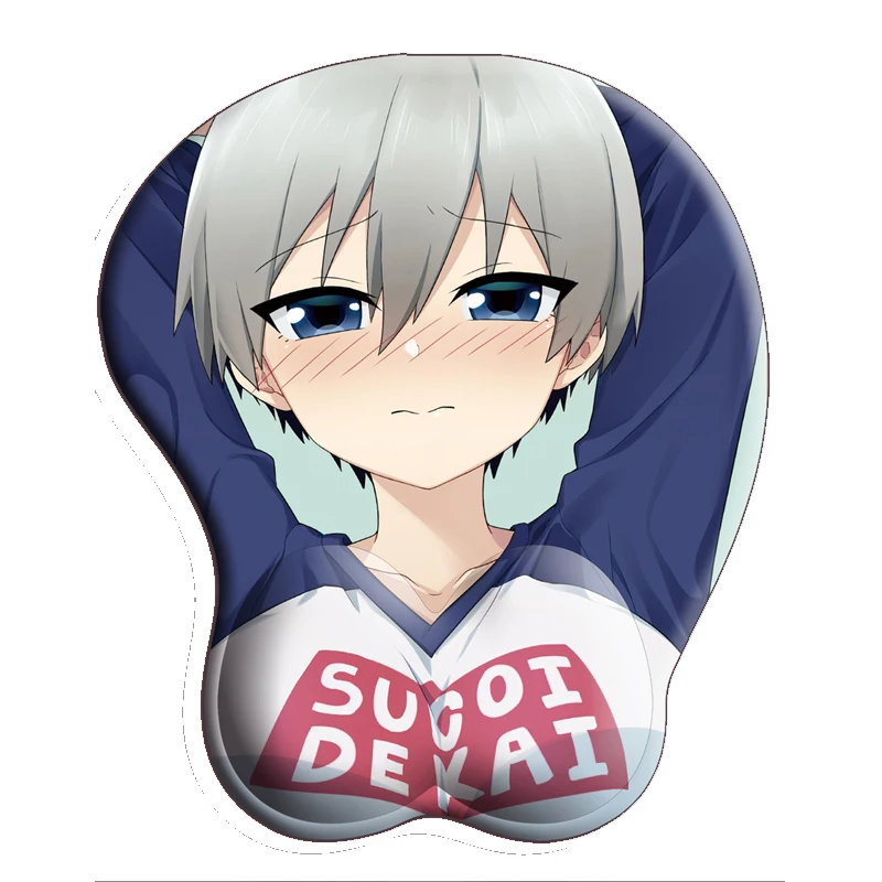 Коврик для мышки с аниме Uzaki-Chan хочет развеситься! Uzaki Hana косплей 3D грудь гелевый