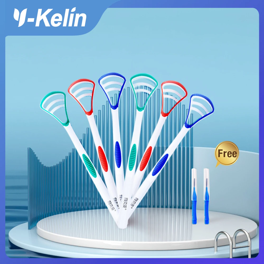 

Tongue Scraper Oral Cleaner Brush Fresh Breath Cleaning Coated Toothbrush Hygiene Care Tools