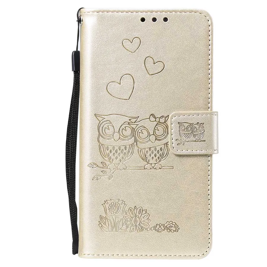 Cute Embossed Love Owl Leather Wallet Case For Huawei Y6 Y7 2019 P10 P20 P30 Lite Honor 20 Pro 9 10 8A 8X Flip Cover Glove | Мобильные