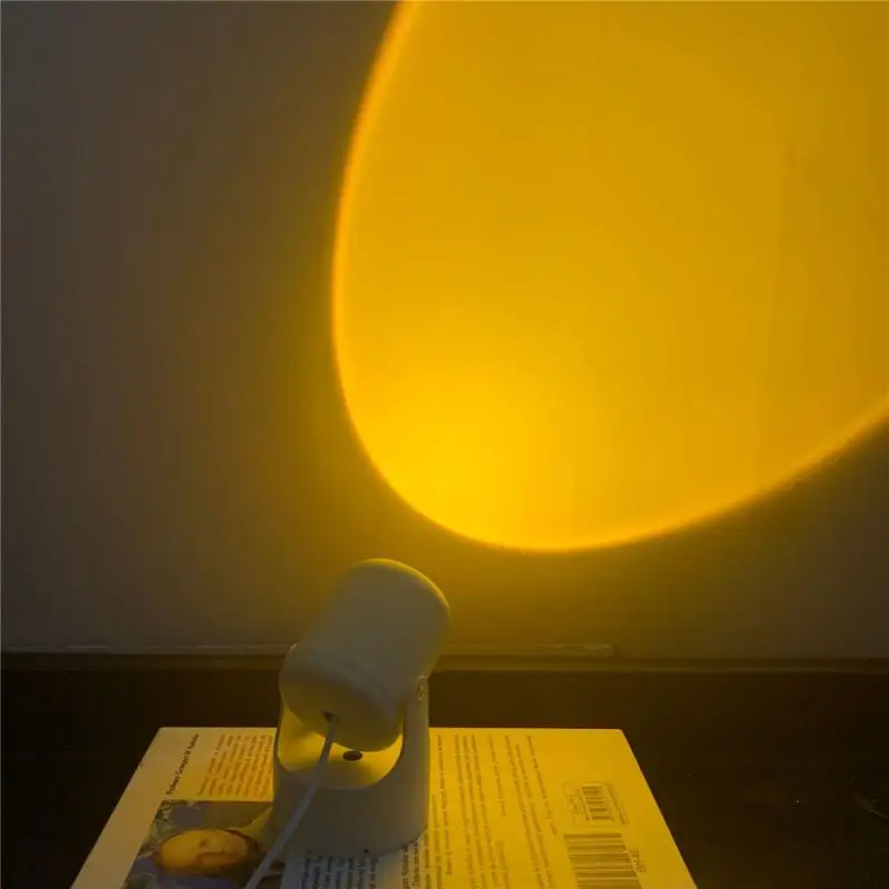 

1pc USB Italy Sundown Light Sunset Light Net Red Floor Table Lamp Living Room Bedroom Projection Sun Does Not Set Light Home Dec