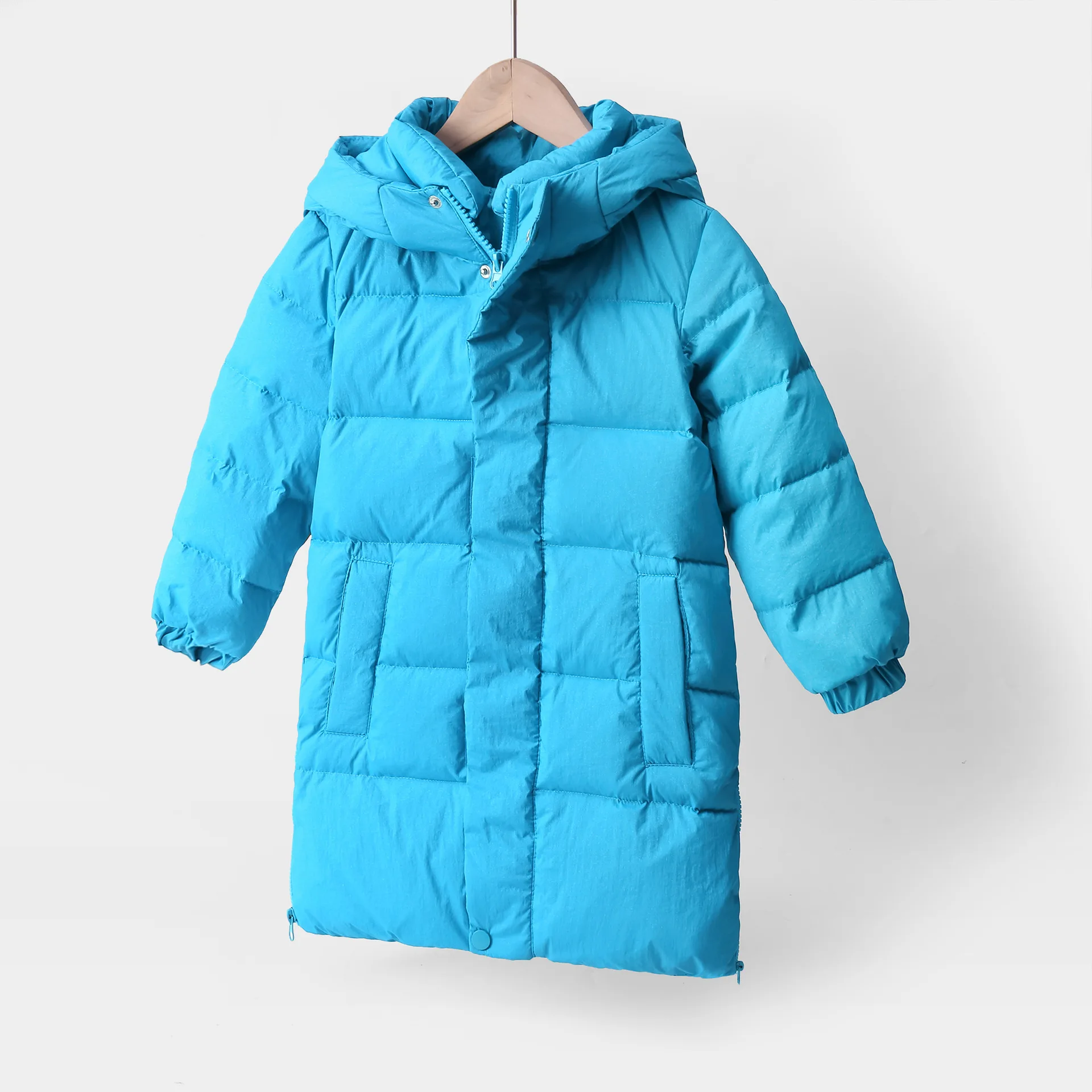 

2020 Autumn and Winter New Mid-Length Children 's Down Jacket Thickened Boys and Girls