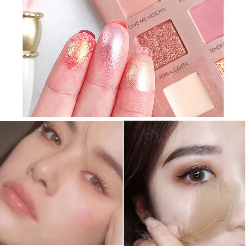 16 цветов блестящие тени для век Палитра водонепроницаемые матовые мерцающие