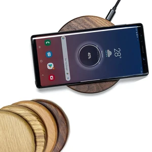 qi wireless charger walnut wood 15w max qi certified fast portable charging pad for iphone 12 12mini 12promax se 11 11promax free global shipping
