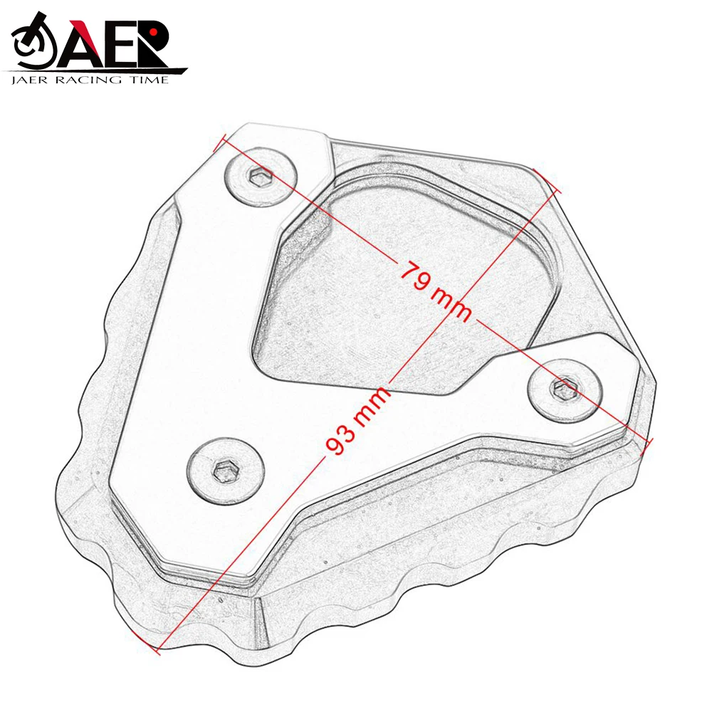 

New G310 GS Motorcycle Kickstand Enlarge Side Stand Plate Pad Extension For BMW G310GS 2017 2018