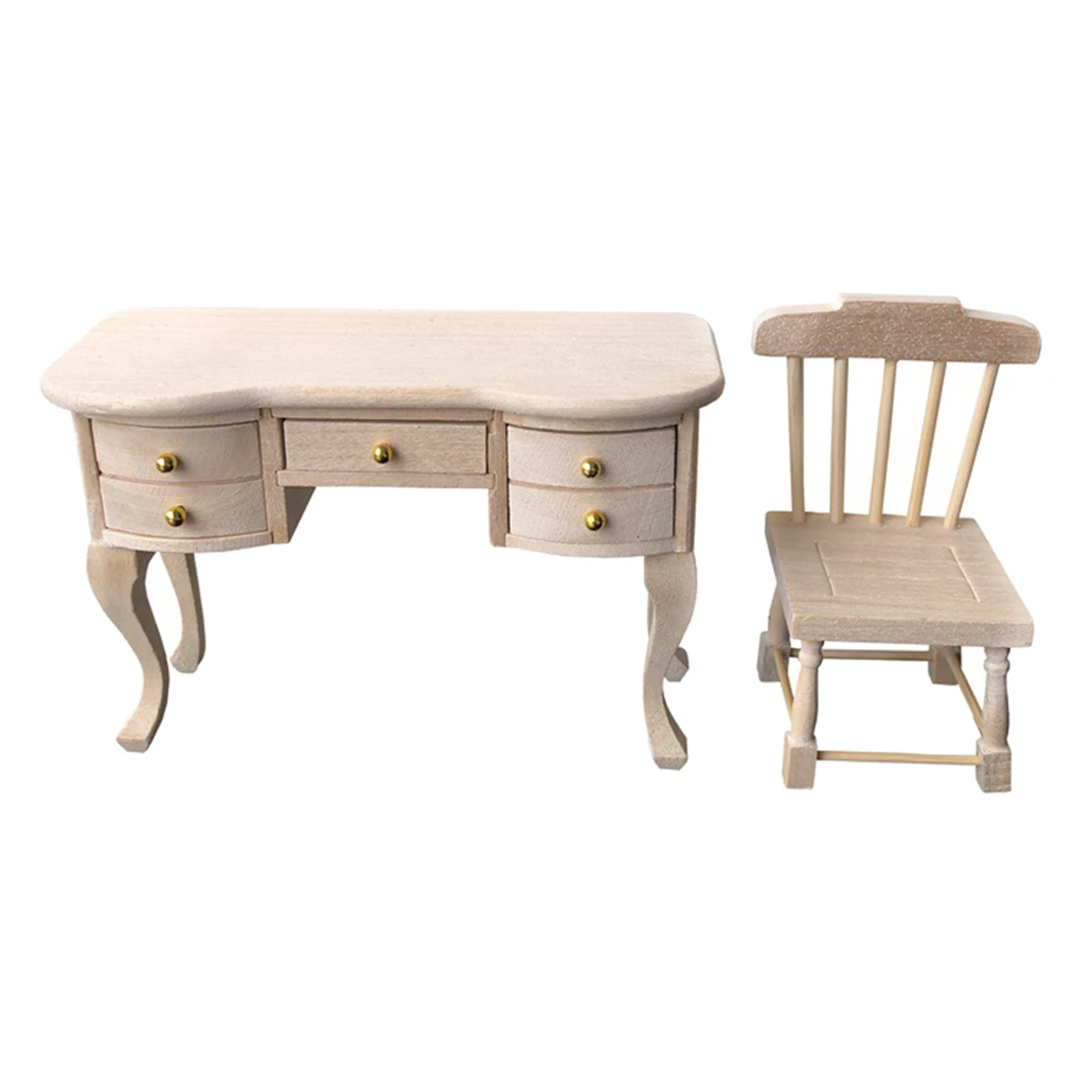

1:12 Scale Dollhouse Miniature Wooden Furniture Chair Dollhouse
