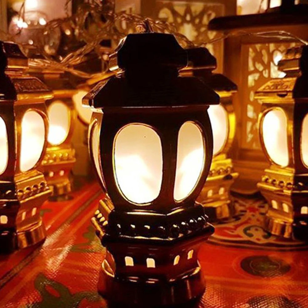 

String Lights Stereo Palace Lights Eid Mubarak Ornament 10 LED 1.65M Romantic Fairy Lights Hollow Out Decorative Light String