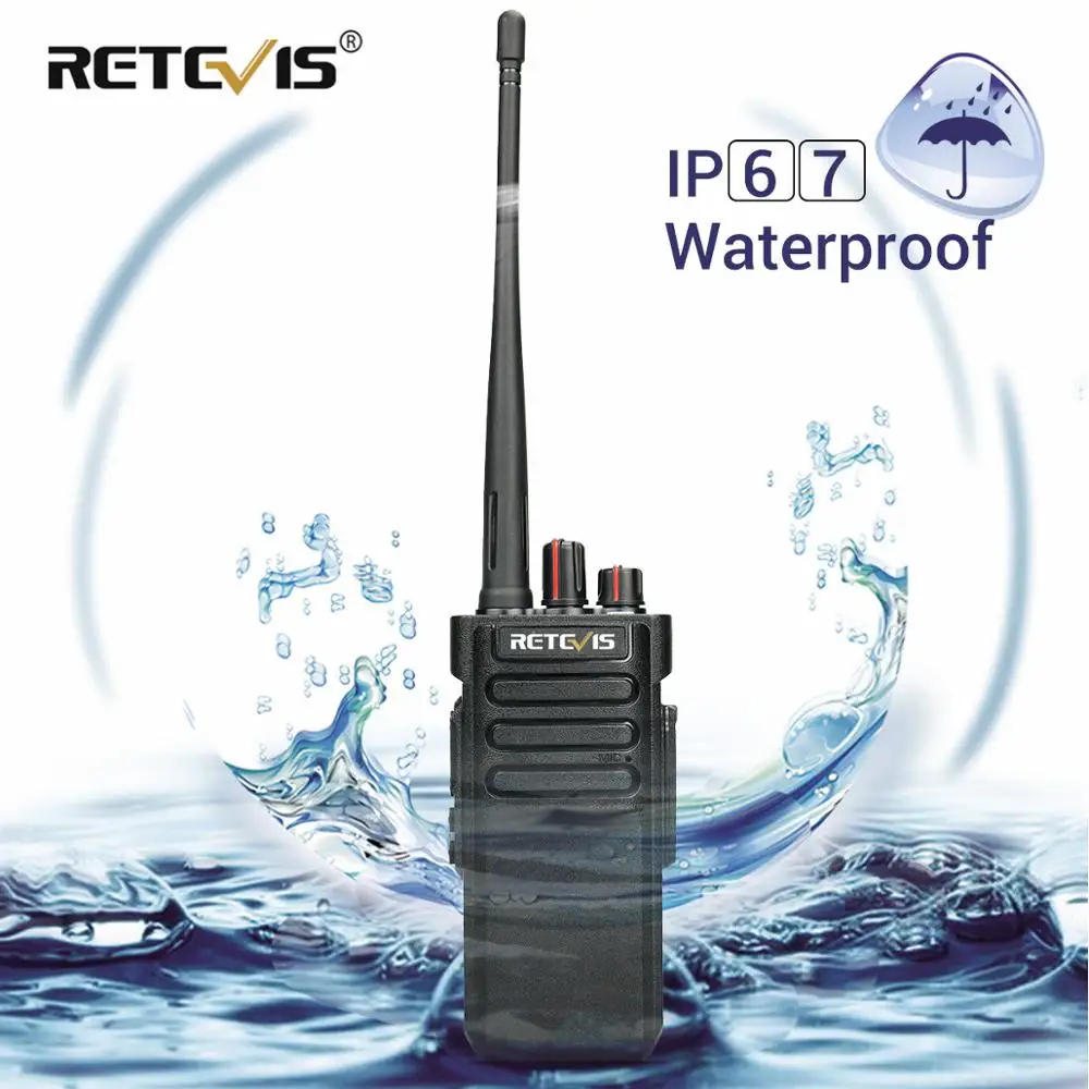 IP67 водонепроницаемая рация Retevis RT29 10 Вт Мощный УВЧ(или УКВ) VOX скремблер большой диапазон двухстороннее радио Comunicador