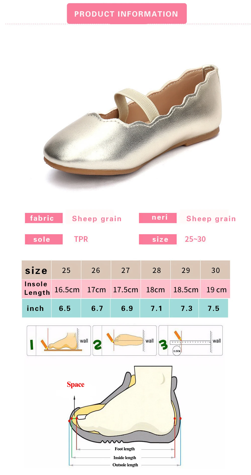 Toddler Girls Leather shoes Sparkly Kids Princess Ballet Flats Ruffle Little Girl Gold Birthday Party Shoes for Summer Christmas children's shoes for sale