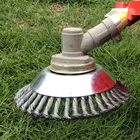 Стальная проволока 86 дюйма, триммер для травы, насадка для триммера с закругленными краями, щетка для удаления травы, пластина для газонокосилки