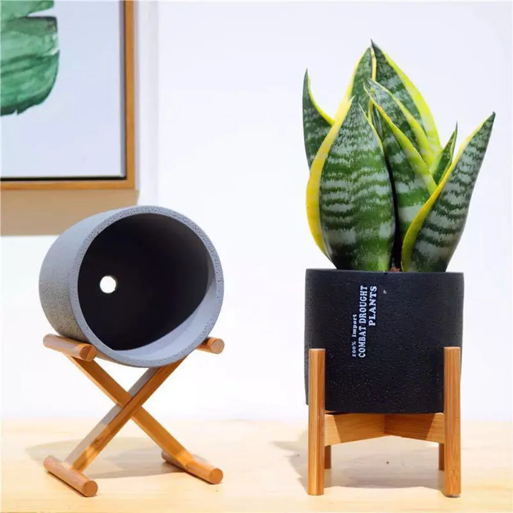 Скандинавская деревянная подставка для цветочных Горшков|Лотки горшков| |