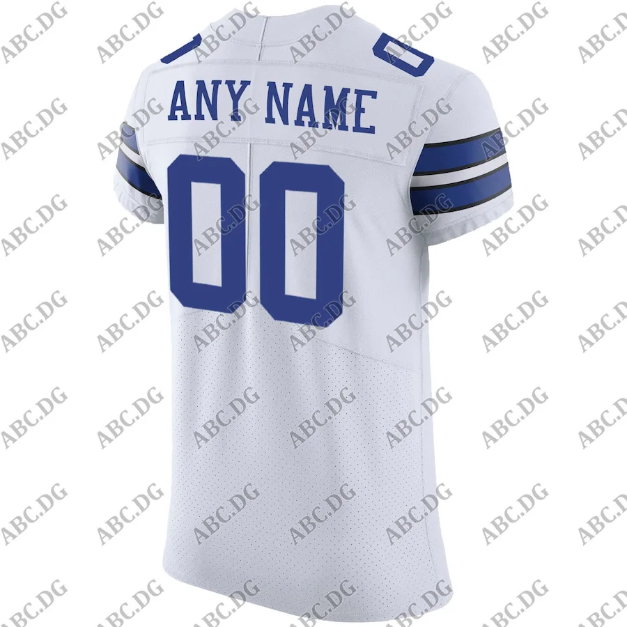 

Men Women Kid Youth Dallas White Vapor Untouchable Custom Elite Jersey Any Numeber Any Name
