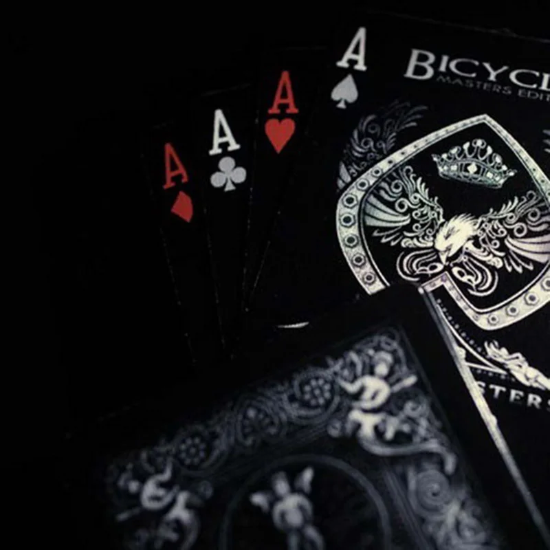 New 1 deck Bicycle Cards Shadow Masters Ellusionis Playing Regular Deck Rider Back Magic Trick Props | Спорт и развлечения