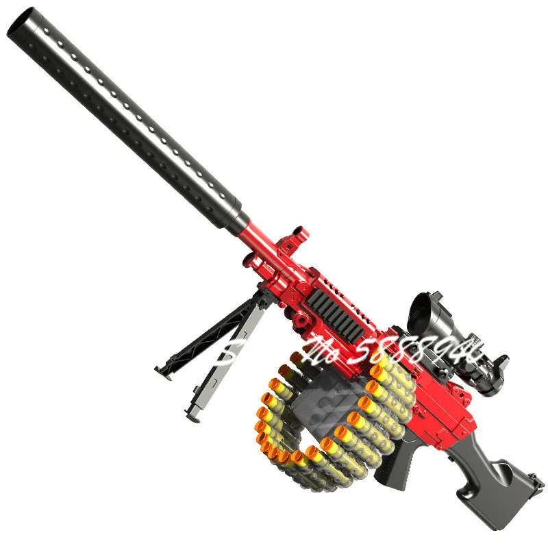Игрушечный пистолет-пулемет M249 85 см самостоятельная сборка боковой ручной