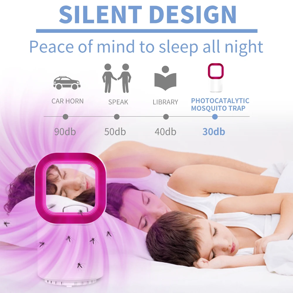 5 в светодиодный светильник для уничтожения комаров УФ лампа USB фотокатализатор