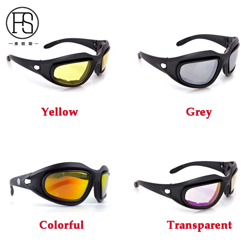 

Outdoor Mountain Climbing Desert Hiking Women's Sunglasses C5 Polarized Sport Glasses Tactical Shooting CS Goggles