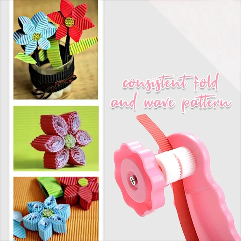 

3D Paper Wave Quilling Crimper DIY Making Corrugated Paper Crafts Crimping Tool UY8