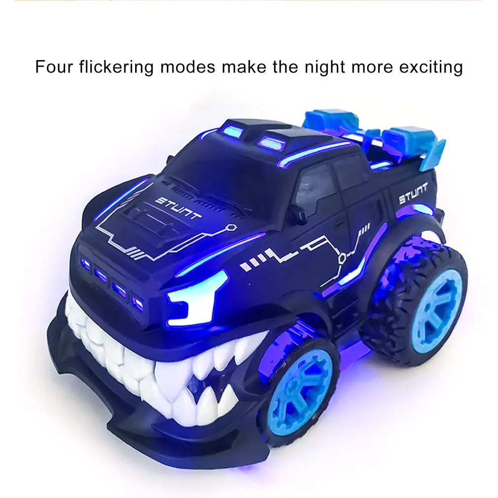 1:24 Devil Big Tooth Off-Road 85J 2.4G Special Effects 360 Degree Vertical Rotary Remote Control Vehicle Electric Model Toy Car |