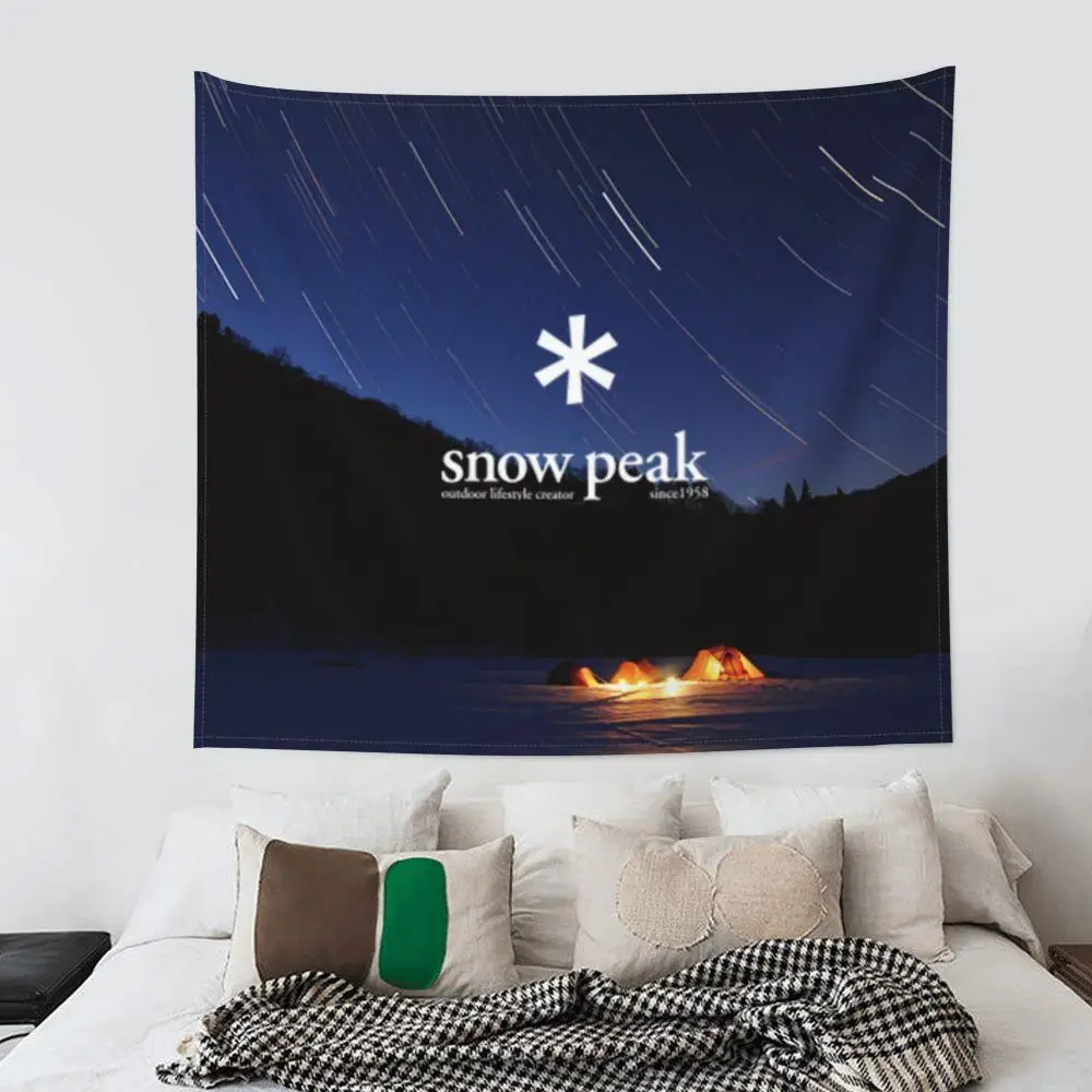 

Starry Sky Tapestry Wall Hanging Tent Night Scenery Tapestries Blankets Snow Peak Picnic Glamping Mat Christmas Gift