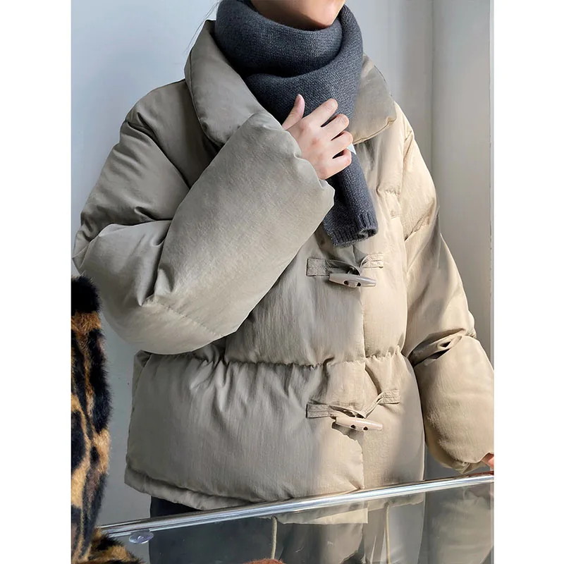 Women Parkas Winter Warm Jacket Casual Coats Hooded Y2k Bread Service Jackets Thick Cotton Padded Parka Female Outwear WPA03