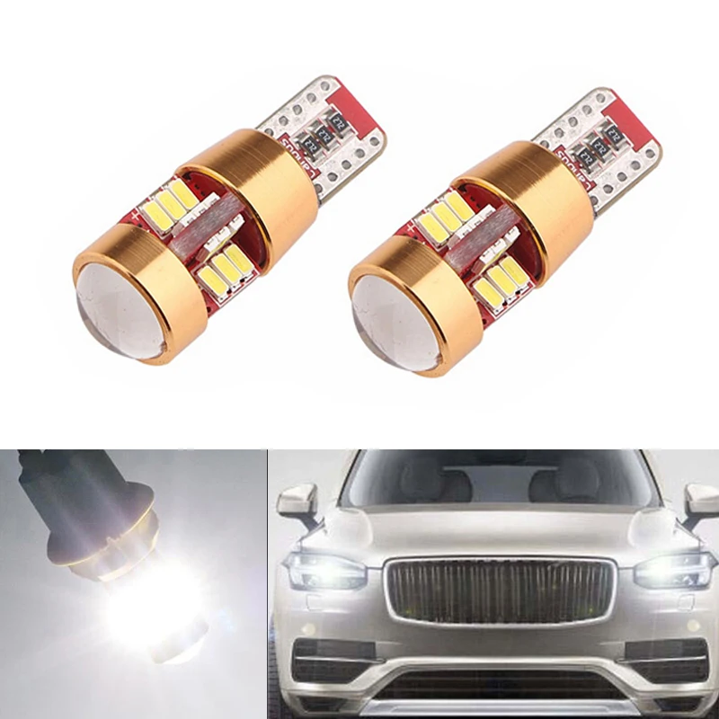 2x T10 светодиодный W5W Автомобильный 12V авто лампа габаритный фонарь парковки для