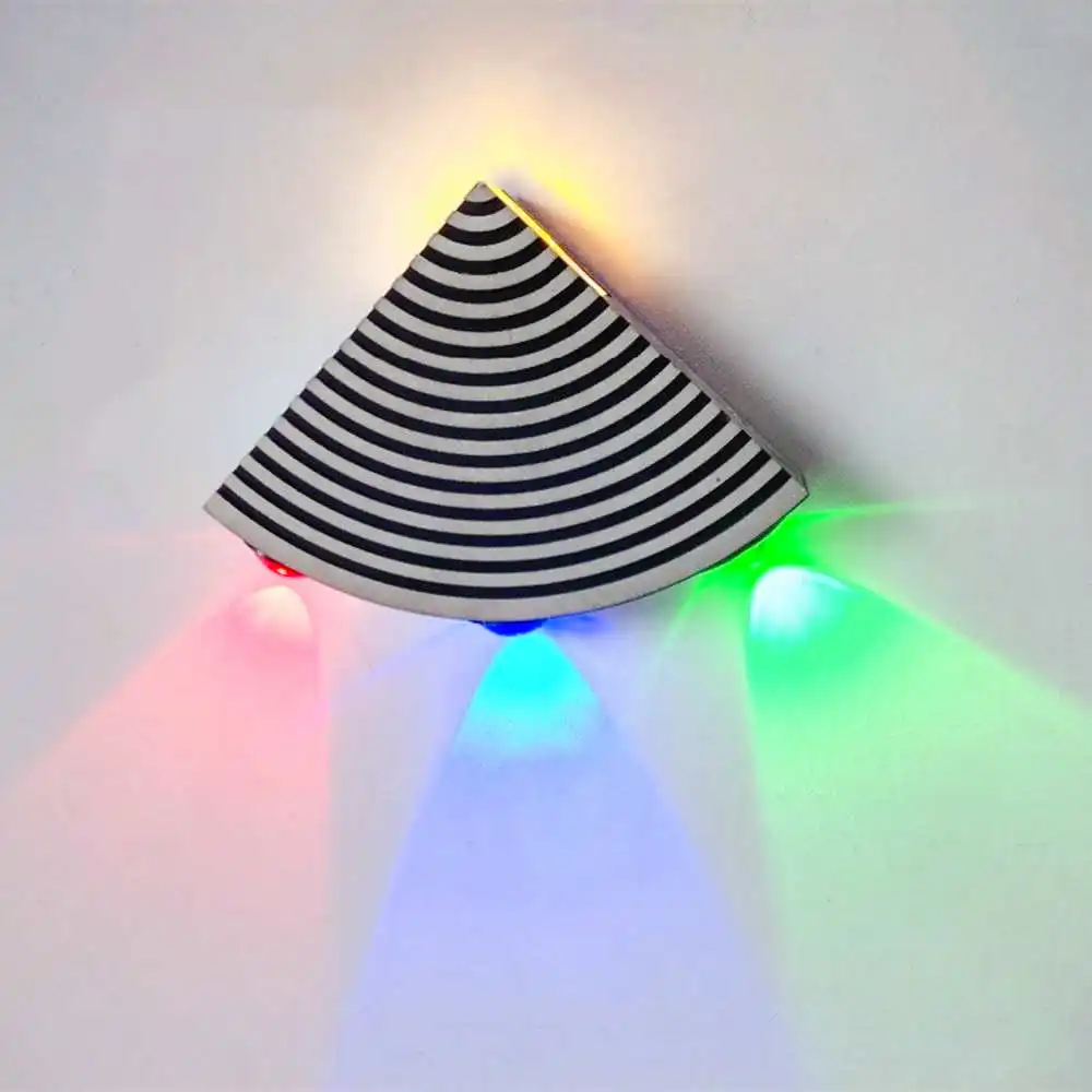 Крытый светодиодный настенный светильник креативный сектор пульсации