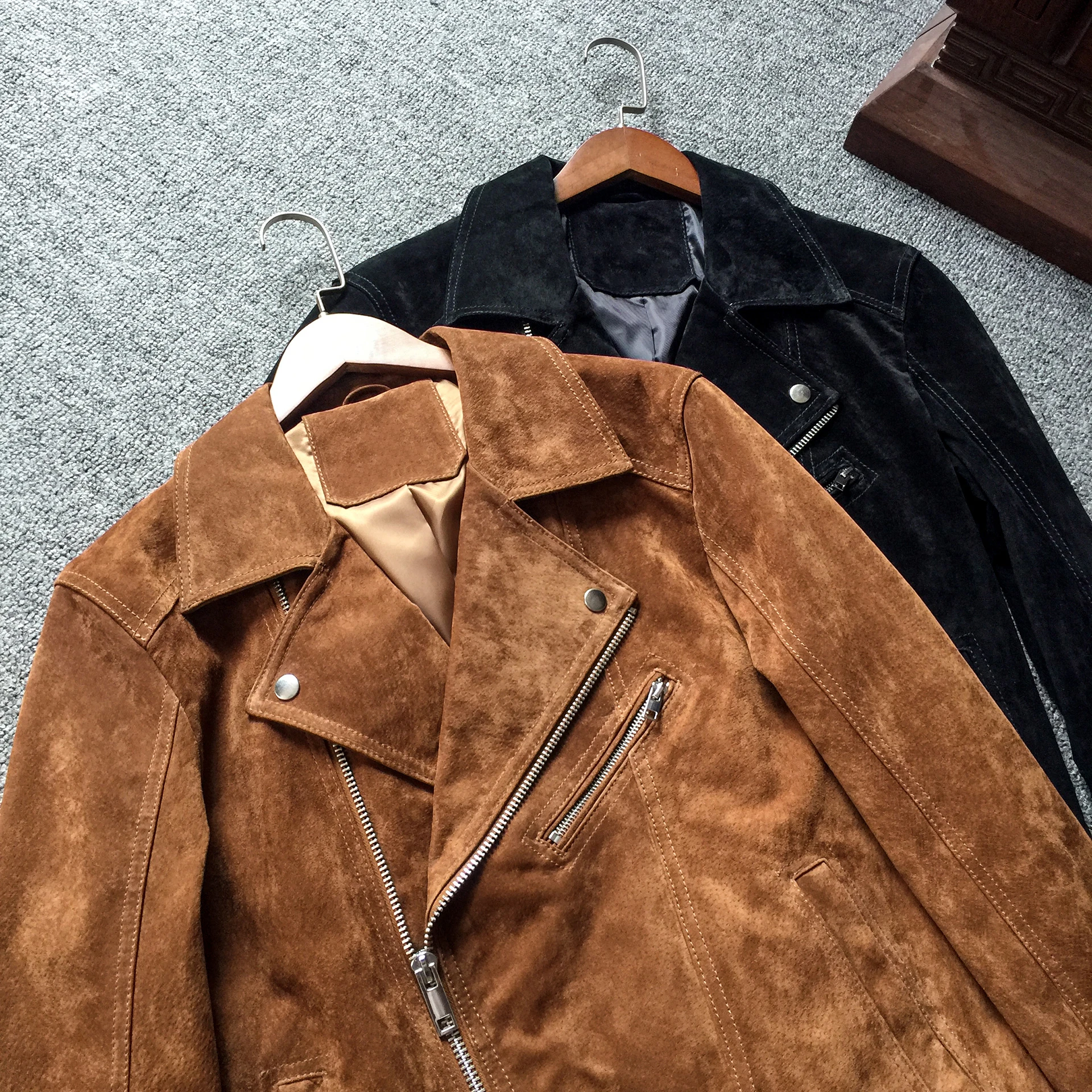 Мужская Весенняя натуральная зимняя одежда 2020 модное пальто из свиной замши
