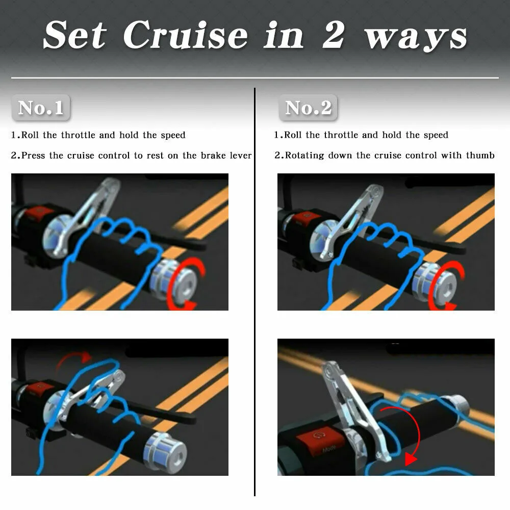 

New High Quality Universal CNC Motorcycle Cruise Control Throttle Lock Assist Retainer Relieve Stress Durable Grip Black