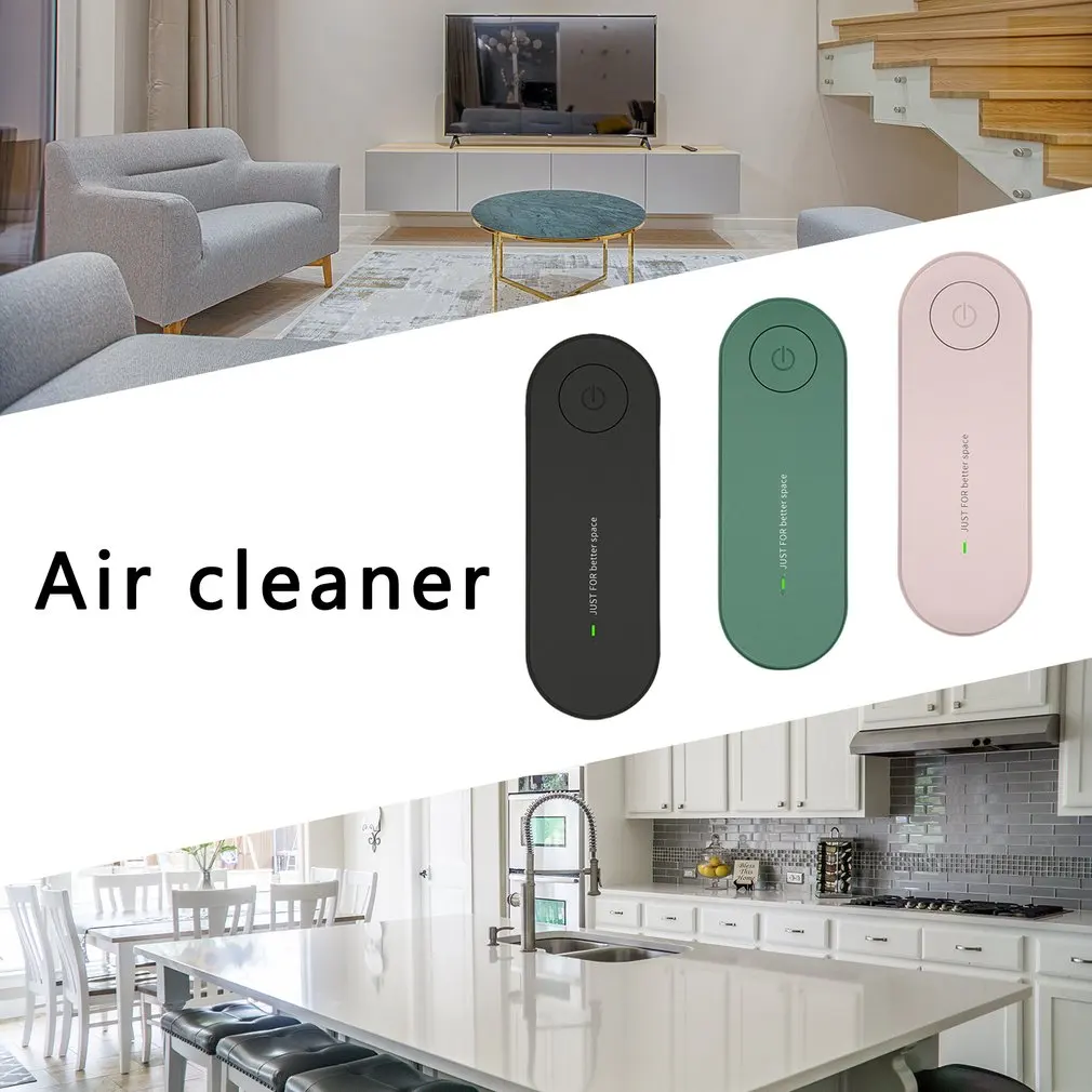 

Portable Negative Ion Air Purifier Odor Deodorizer Durable Remove Dust Smoke Removal Formaldehyde Removal Mute Household Use