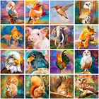 5D алмазная живопись Птица Лев белка Сделай Сам полный круг Алмазная вышивка животные мозаика Набор для вышивки крестиком подарок для украшения дома