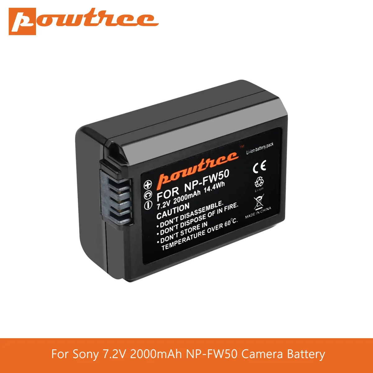 Powtree для Sony 7 2 V 2000 мА/ч NP FW50 NPFW50 Камера Батарея ДЛЯ Alpha 6500 6300 6000 5000 3000 a7R a7S II a7II