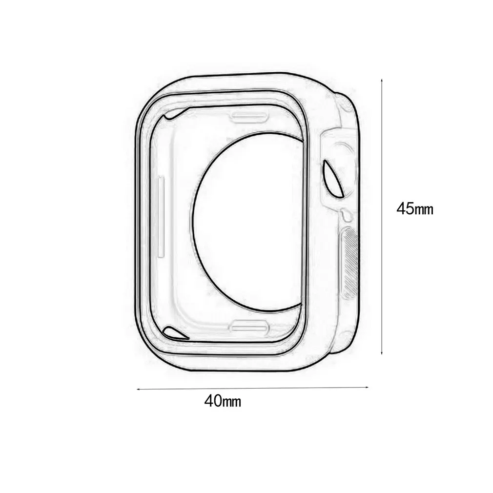 Двухцветная силикагелевая оболочка для Apple часы четвёртого поколения мягкий