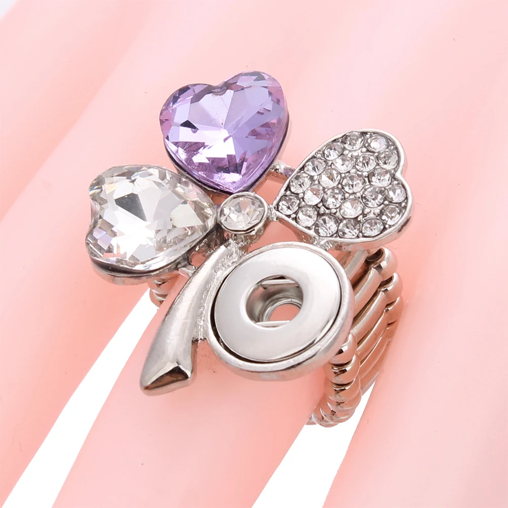 Новые трендовые кольца красивые кнопки кольцо подходящие для DIY 18 мм ювелирные