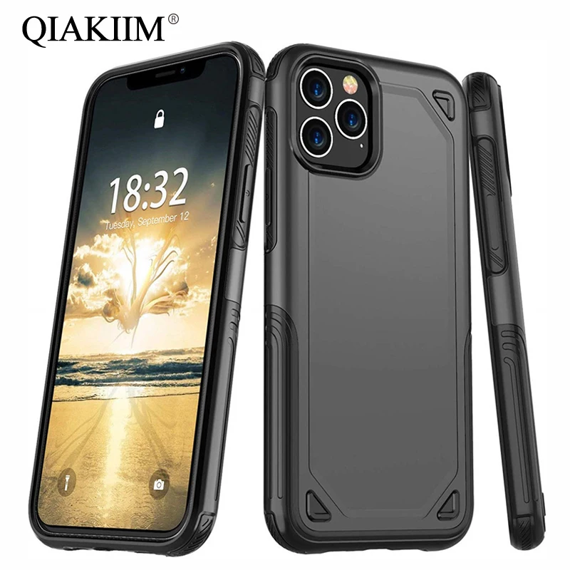 Противоударный армированный чехол в стиле милитари для телефона iPhone X XS 11 Pro Max XR 7 8