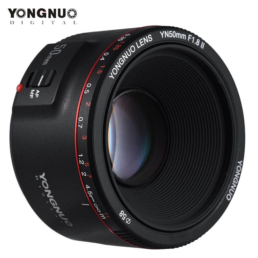 YONGNUO YN50mm F1.8 II стандартный объектив с большой диафрагмой автофокус 0 35 для Canon EOS 70D