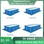 Коврик для бассейна прямоугольный, из полиэстера, для пола, складной защитный коврик, аксессуар для надувного бассейна