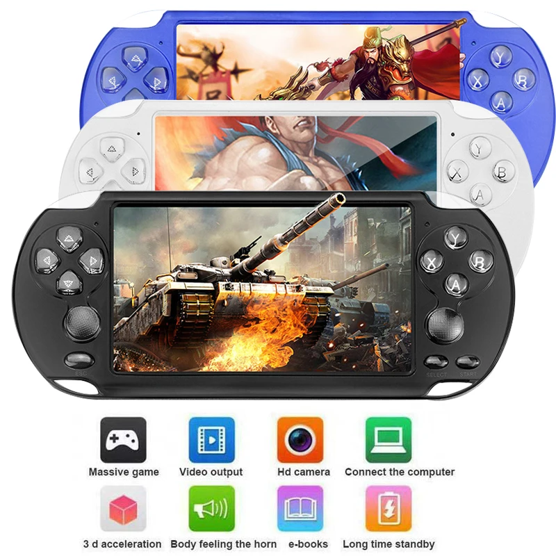 

X9S Portable Handheld Game Console 5.0 Inch Large Screen Classic Nostalgic Retro Mini Arcade Game Mini Handheld MP5 Video Game