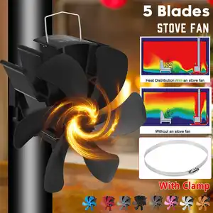 Вентилятор для камина 6 Blade подвесной вентилятор для печи, работающий от тепловой энергии древесных бревен горелки Ecofan Тихий Домашний Вентилятор для камина эффективное распределение тепла