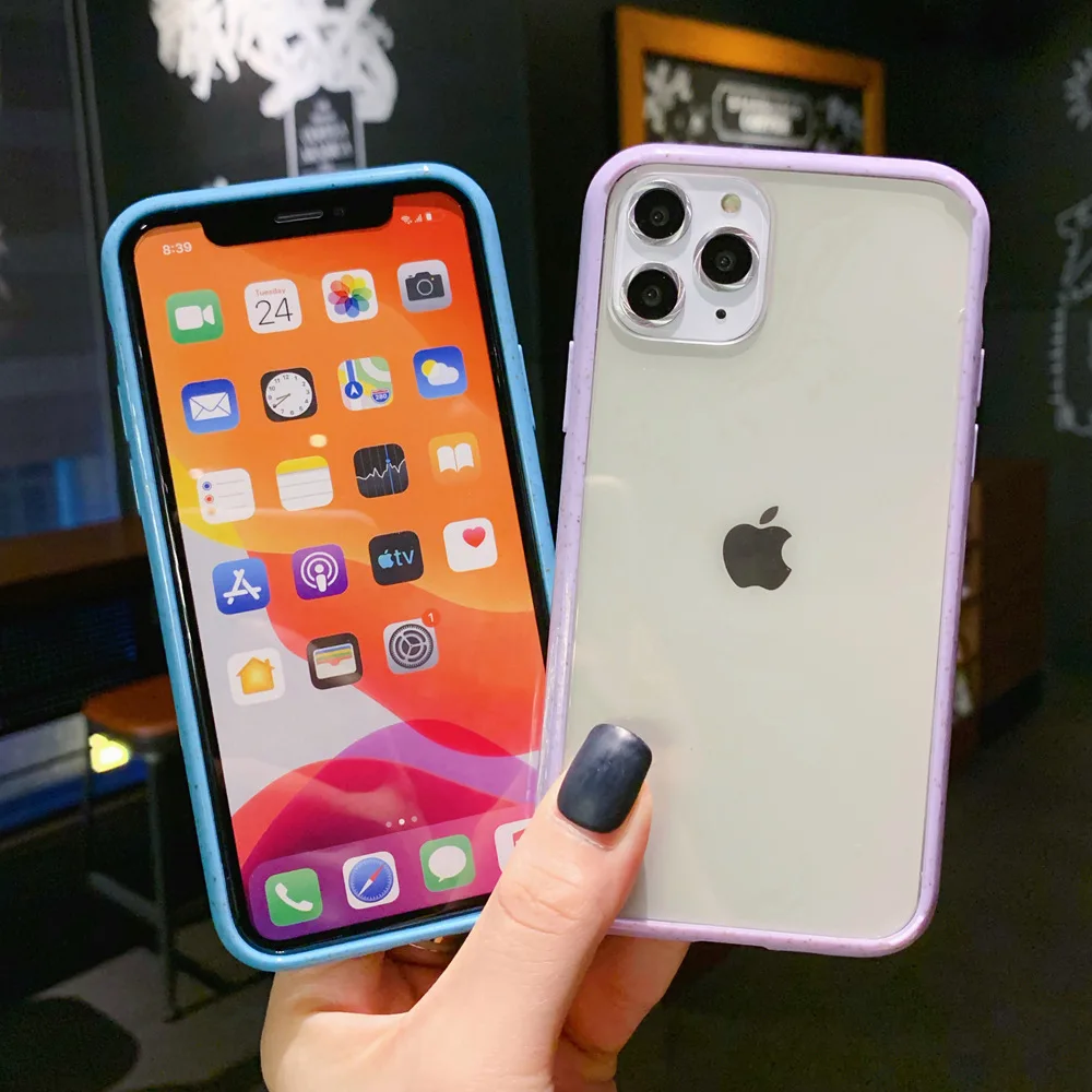 ТПУ бампер акриловый Жесткий Чехол для iPhone X Xs Max XR противоударный Броня глянцевый