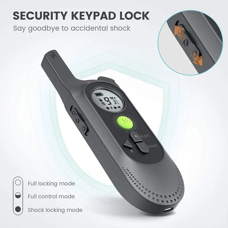 Ошейник для дрессировки собак водонепроницаемый электрический ошейник с