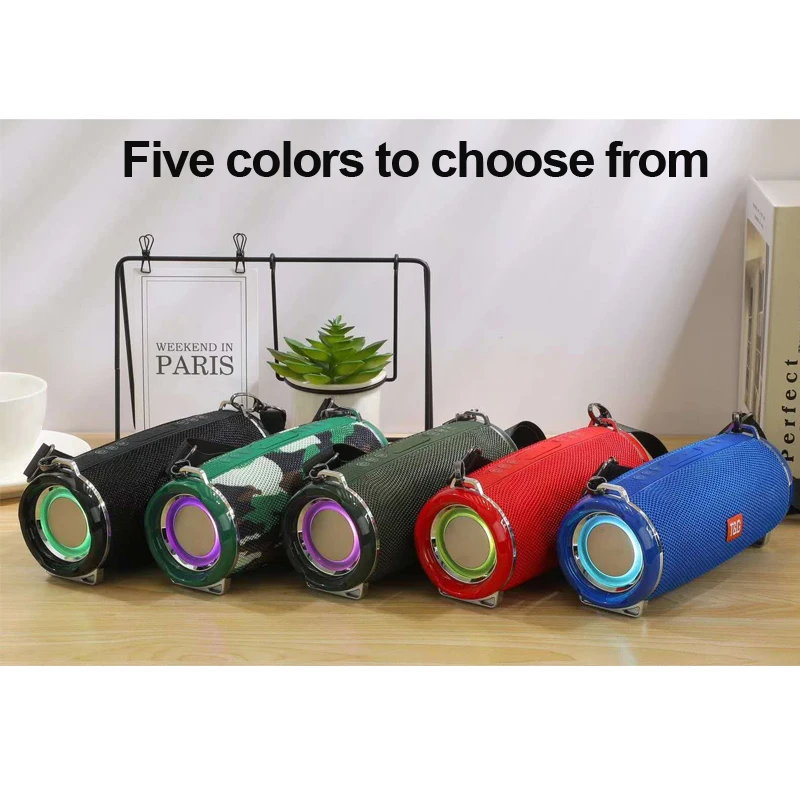 20w high-power subwoofer portable wireless stereo speaker outdoor waterproof LED flash support TWS FM usb AUX som | Электроника