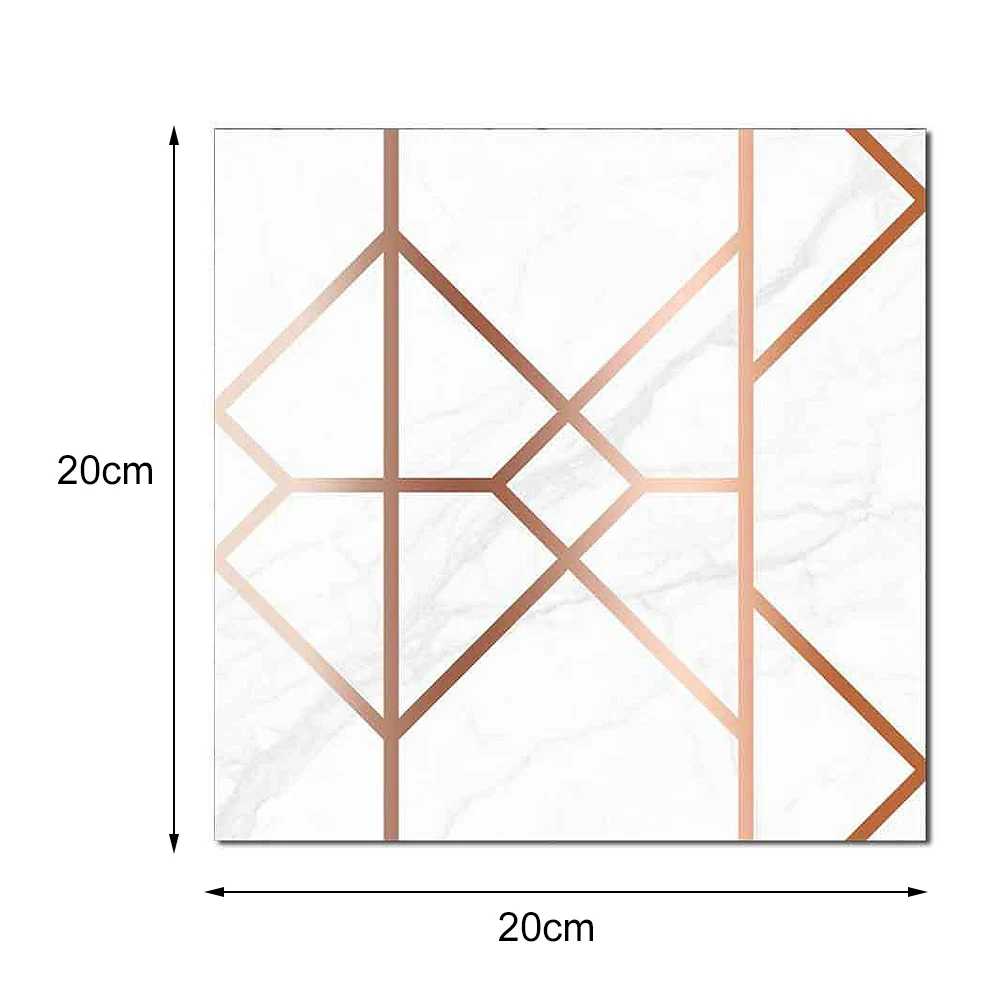 Металлическая текстура золотая линия геометрический узор плитка наклейки для