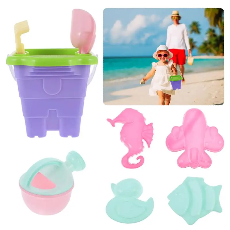 

1 Set/8pcs Beach Bucket Toys Kids Beach Sand Toys Outdoor Toys Children Gift