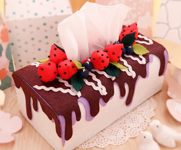 Набор для рукоделия из войлочной ткани домашний бумажный чехол салфеток ручной