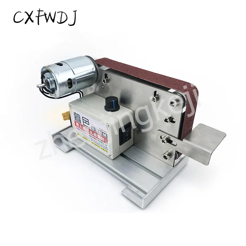 Миниатюрная ленточная машина сделай сам полировальная с фиксированным углом